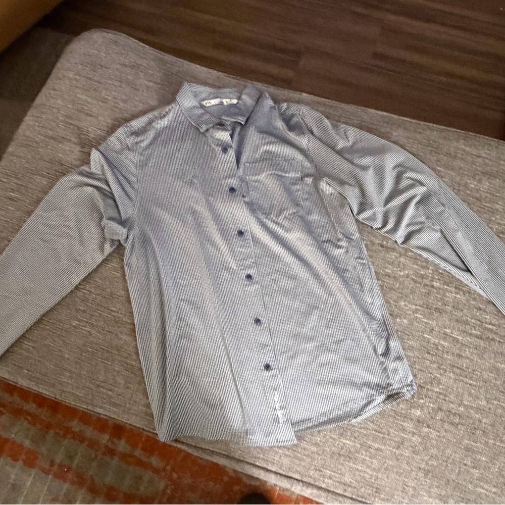 Travis Mathew Blue Dress Shirt